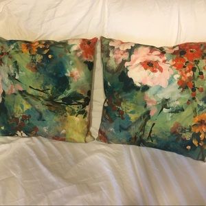 2 Watercolor Decorative pillows